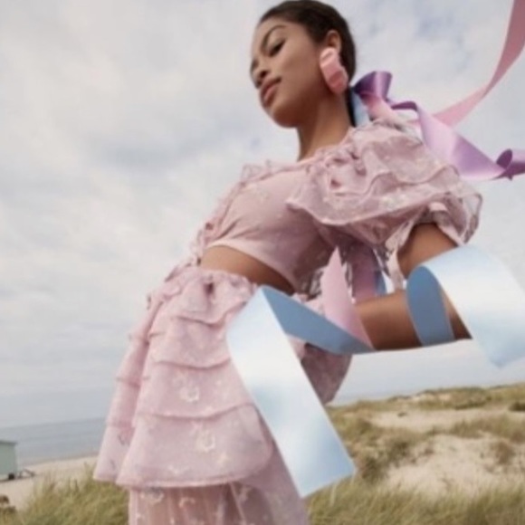 Rare For Love & Lemons Imani Hi-Low Dress in Lilac - Picture 7 of 15